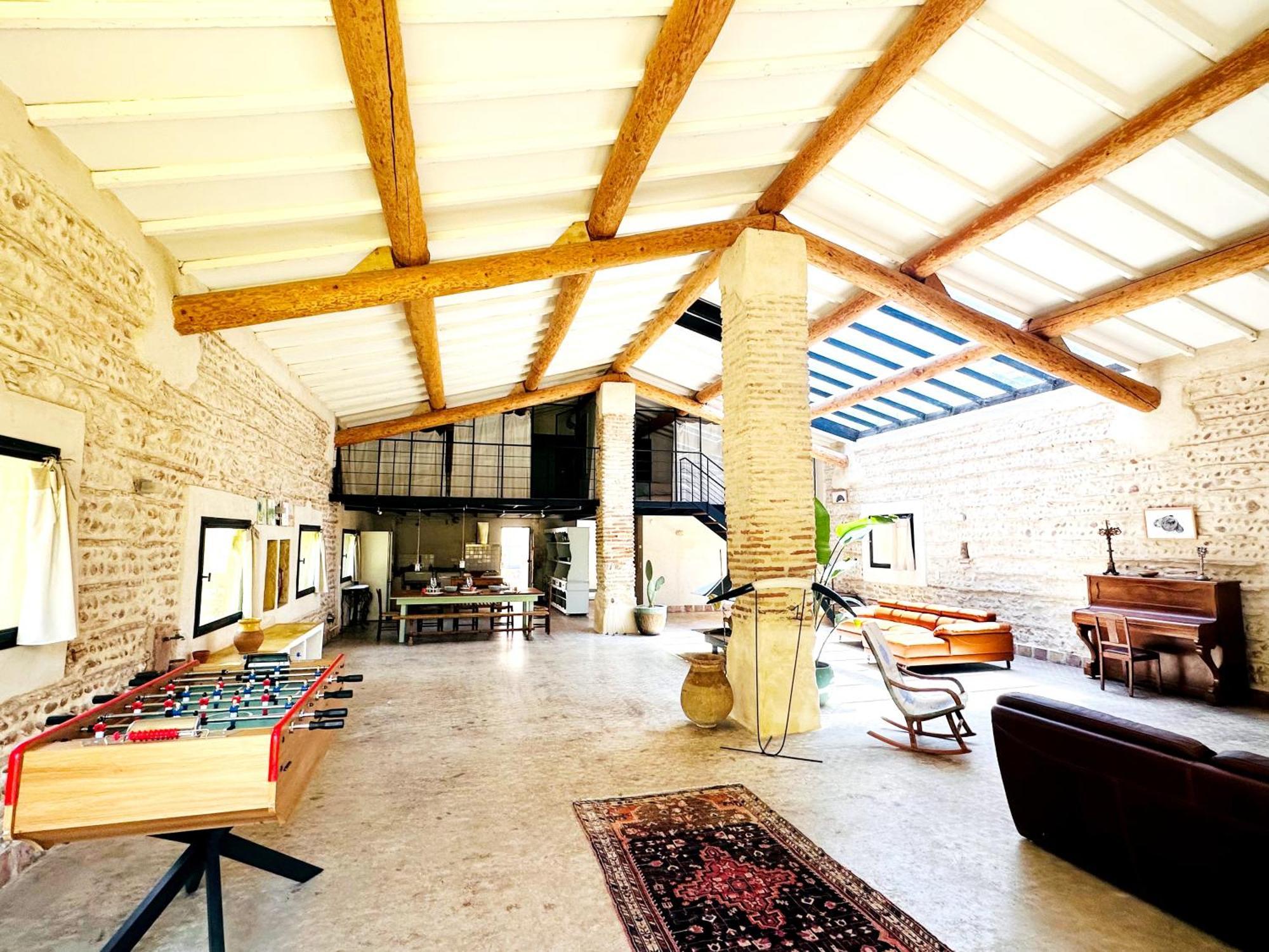 Magnifique Loft - Piscine - Tennis - Babyfoot نيم المظهر الخارجي الصورة
